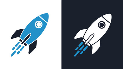 Blue icon set - Blue icon set - Solid icons vector collection - Vector icon set - Line and glyph solid icon set - Icon vector - Flat Design Icon