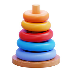 Colorful Baby Daniel Stacking Ring Toy
