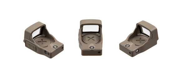 Tan Micro Red Dot Sight Triple View