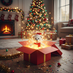 christmas tree with gifts