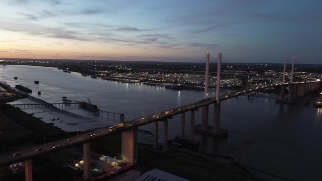 sunset at dartford bridge 