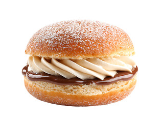 Delightful cream-filled pastry