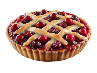 Freshly baked cherry tart