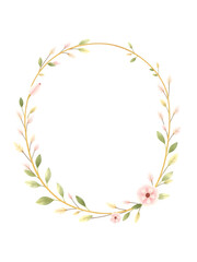 Fototapeta premium abstract floral frame