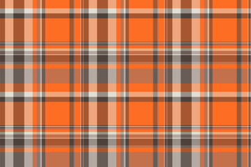 Honey vector tartan background, business textile plaid check. Length seamless texture pattern fabric in orange and pastel colors.