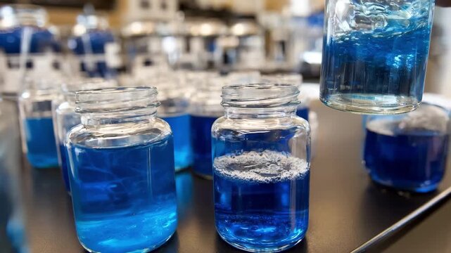 Medium shot of researcher adjusting pH levels during chemical neutralization focusing on stabilizing reactive oxidizers for safer handling and disposal