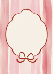 Wedding invitation hand drawn card. premade hand painted background PNG for poster, card, invitation template