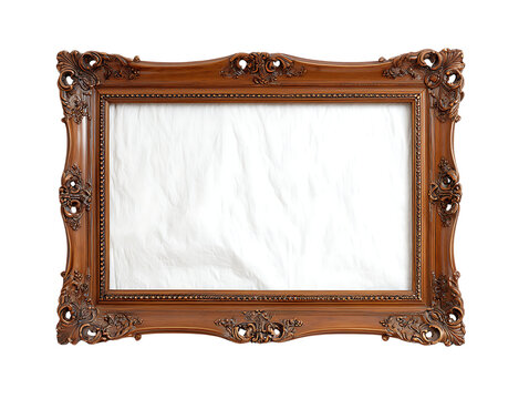 Ornate wooden picture frame