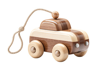 Handcrafted wooden toy car