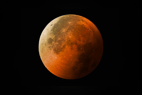 개기월식으로 인한 블러드문 (lunar eclipse bloodmoon)