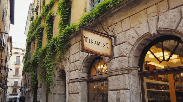 Tiramisu shop in Italy.