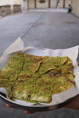 Delicious Katmer with Pistachio, an unforgettable taste where pistachio meets clotted cream