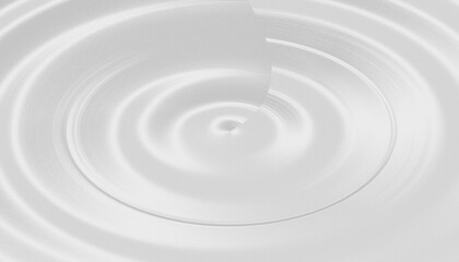 Fototapeta premium Abstract white ripple pattern creating a serene and minimalist liquid surface background