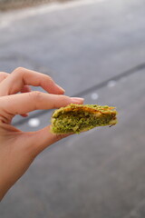 Delicious Katmer with Pistachio, an unforgettable taste where pistachio meets clotted cream