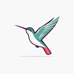 Obraz premium hummingbird and flower