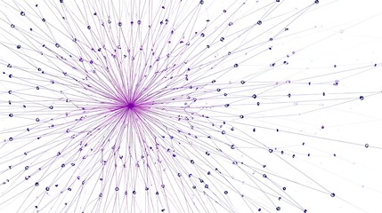 Dynamic network visualization of data connections digital space infographic abstract environment wide angle technology concept