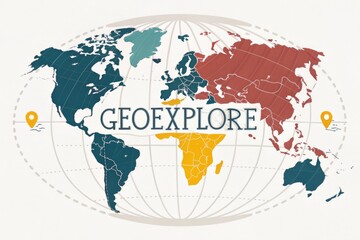 Explore the World Map With Regions Highlighted in Different Colors