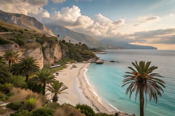 Albania beach vacation sea travel tourism promotion sunny coastline Mediterranean scenery relaxation destination