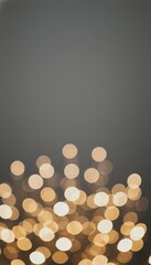 warm bokeh lights on dark background