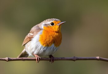 A close up of a Robin