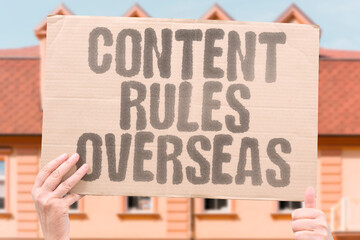 "Content Rules Overseas" Content governance for AI tools affects users far outside the home state. CONTENT. GOVERNANCE. USERS. OVERSEAS. TOOLS.