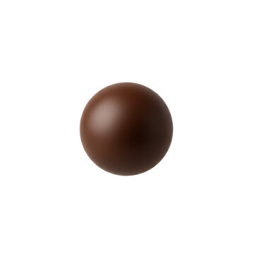 丸いチョコレートトリュフボール