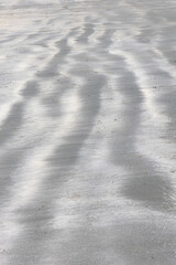 Natural patterns in the sand created by wind