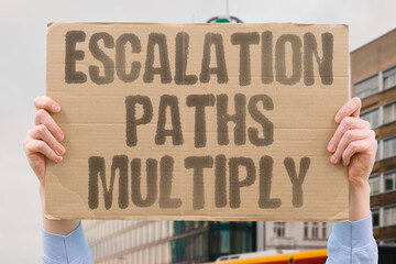 "Escalation Paths Multiply" More options complicate restraint. ESCALATION.IRAN.MISSILES.RISK.REGION.