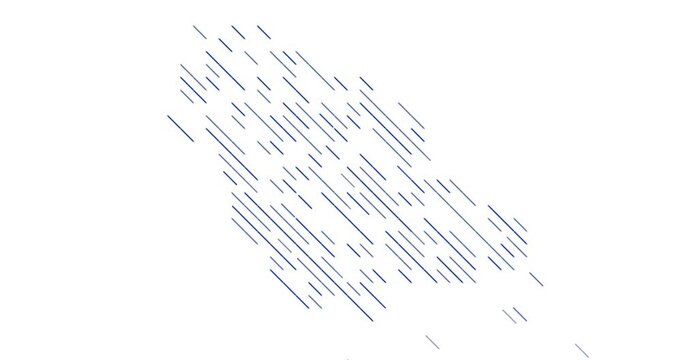 Modern Motion Lines Rwanda Map Visualization