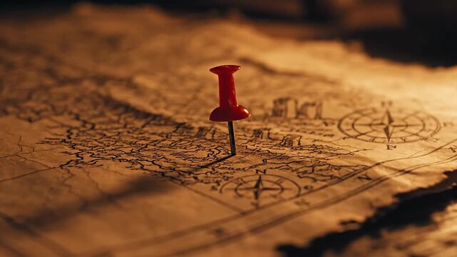 Navigating the Unknown - A Journey Marked by a Red Pin.