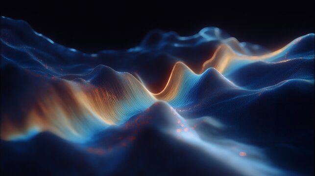 A spectrum-based heatmap displaying material stress levels across a surface, colors shifting from blue to red to indicate pressure distribution. cinematic color correction, natural uneven lighting