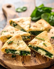 Pita-Ecken mit K&auml;se oder Spinat