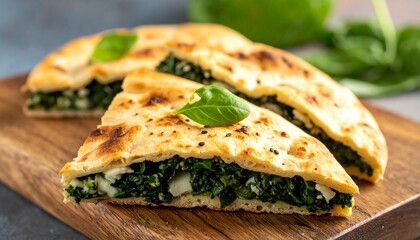 Pita-Ecken mit K&auml;se oder Spinat