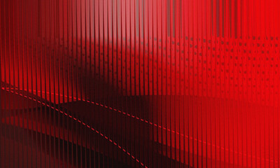 Fototapeta premium Abstract Deep Red Vertical Line Pattern with Grainy Texture