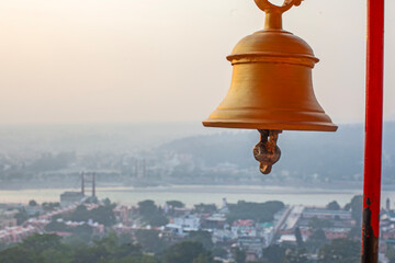 Bells in the SHiva Bhootnath Temple in Rishikesh, India
