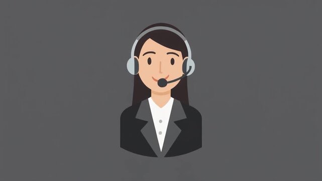 A professional woman in a headset representing customer support. - Powered by Adobe