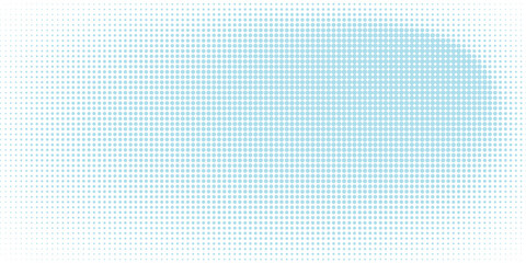 Baby blue pop art background in retro comic style with halftone dots design.