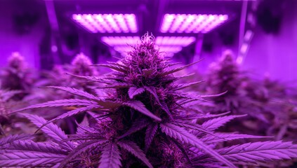 Violet Hues and Botanical Forms. An Exploration of Texture and Light in Plant Life.