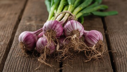 Violet Veins The Earths Bounty Still Life with Rustic Charm Fresh From the Garden.