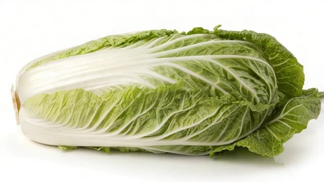 cole cabbage vegetable isolated on white background video