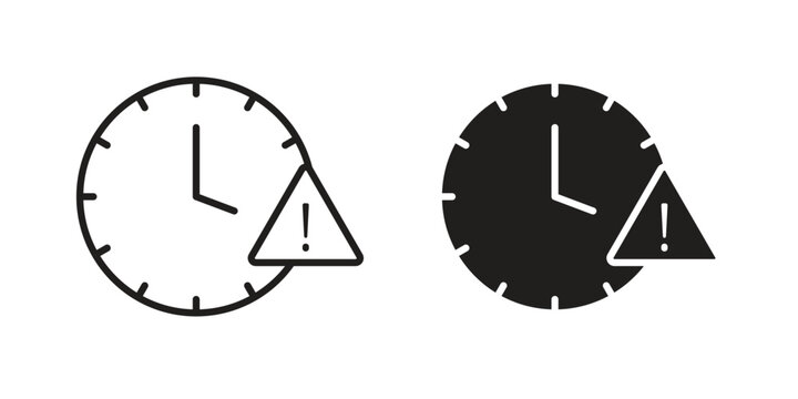 Alarm exclamation icons sign vectors. suitable for web, app, infographic, etc