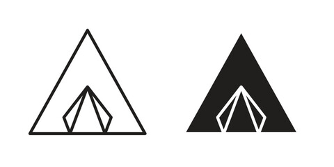 Camping icons sign vectors. suitable for web, app, infographic, etc © David