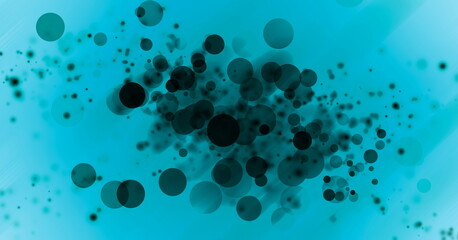 abstract blue dark bokeh background