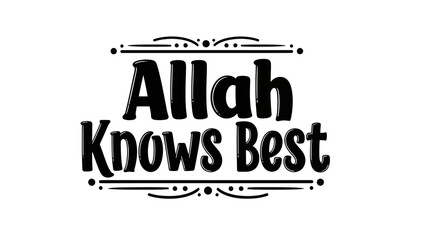 Divine wisdom and faith expression calligraphy with spiritual message