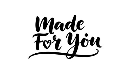 Elegant script lettering design expressing personalized care and custom craftsmanship for unique