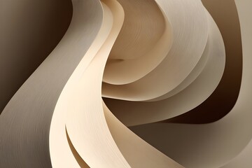 Smooth S-curved lines layered to create depth and dimension for an abstract design