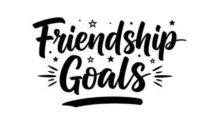 Expressive hand-lettered typographic design celebrating strong bonds and shared aspirations