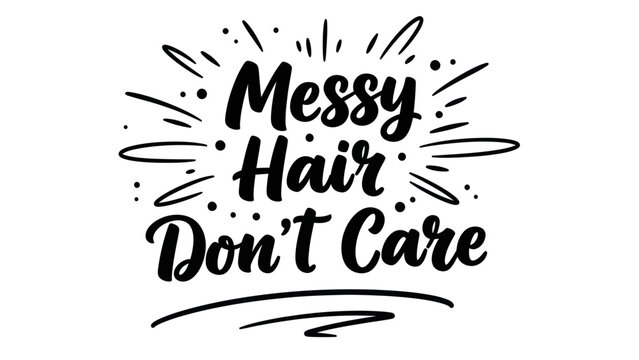 Expressive handwritten typography conveying a casual attitude and self-acceptance in a bold
