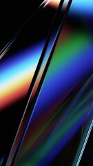 Abstract iridescent background design, vertical orientation, 3d render
