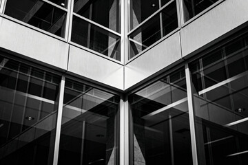 Obraz premium Modern Office Building Glass Facade Architecture